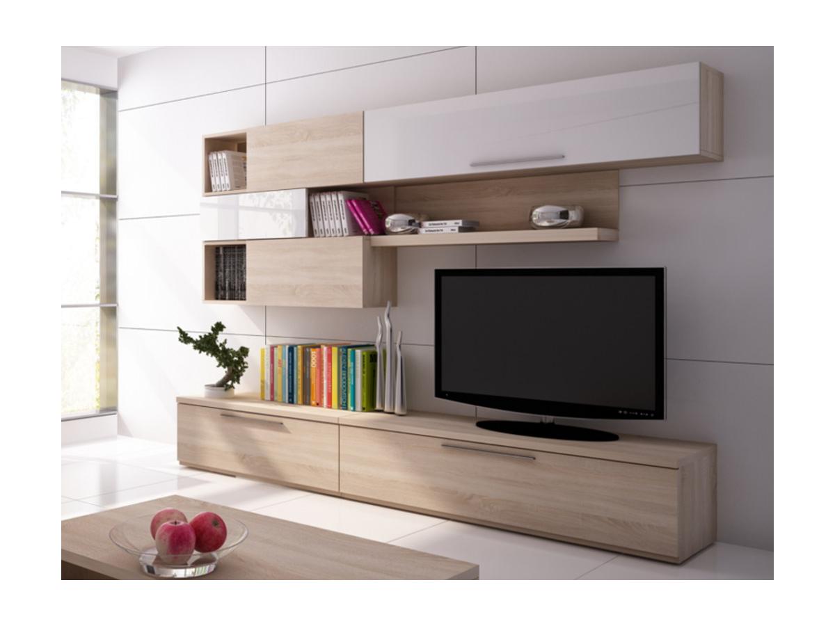 TV-Möbel TV-Wand Hochglanz Jasper - Weiß günstig kaufen TV-Möbel TV-Wand Hochglanz Jasper - Weiß günstig kaufen